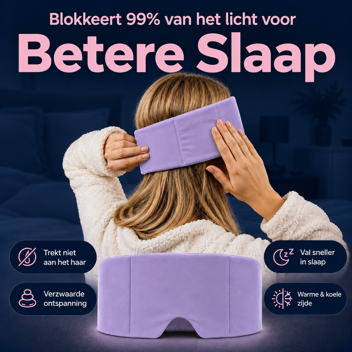 Vondaal® Verzwaard Slaapmasker