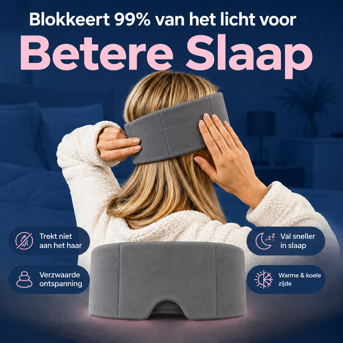 Vondaal® Verzwaard Slaapmasker